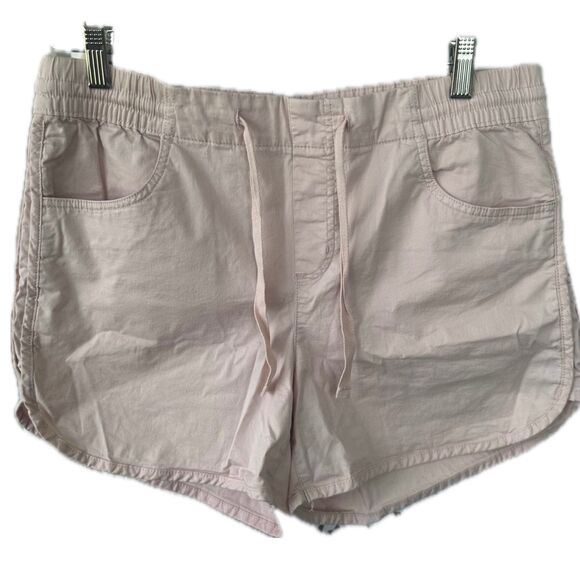 Eddie Bauer Women's Aspire Cotton Twill Pull-On Elastic Drawcord Shorts 10 - Picture 1 of 6